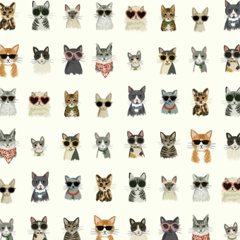 Papel pintado adhésif Cool Cats