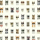 Papel pintado adh&eacute;sif Cool Cats Rifle Paper Co. White multi PSW1463RL