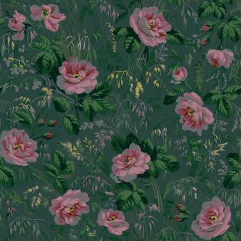 Papel pintado rosas de Monet