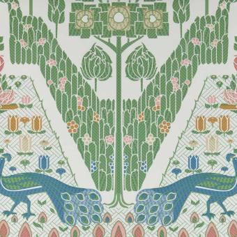 Papel pintado V&A Peacock Topiary