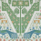 Papel pintado V&A Peacock Topiary 1838 Fern green 31117202