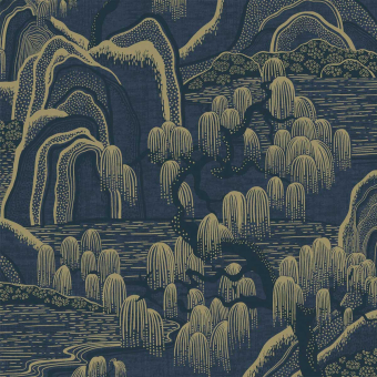 Papel pintado Indigo Garden