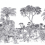Papeles pintados panor&aacute;mico Savane Tenue de Ville Slate 231924