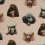 Tela Poodle Parlour Poodle and Blonde Pink Paws LIN-02-PP-PP