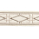 Ribetes brod&eacute; 75 mm Zelda Losange Houl&egrave;s Albâtre 32030-9020