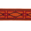Ribetes brod&eacute; 75 mm Zelda Losange Houl&egrave;s Acajou 32030-9300