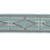 Ribetes brod&eacute; 75 mm Zelda Losange Houl&egrave;s Cristal 32030-9610