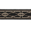 Ribetes brod&eacute; 75 mm Zelda Losange Houl&egrave;s Ebène 32030-9990