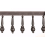 Frange quilles 25 cm Zelda Houl&egrave;s Graphite 33179-9900