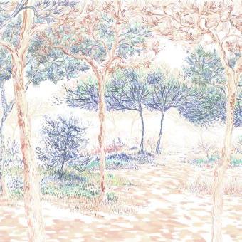 Papeles pintados panorámico Balade sous les Pins