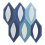 Baldosa hidr&aacute;ulica Hex Pod Popham design Multicolor Blue HL2-01-CW2