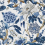 Papel pintado Hill Garden Thibaut Blue and white T13659