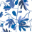 Papel pintado Matte isse Leaf Thibaut Blue and white T16211