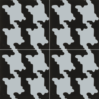 Baldosa hidráulica Houndstooth