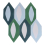Baldosa hidr&aacute;ulica Hex Pod Popham design Multicolor Green HL2-01-CW1