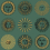 Papel pintado pisoi Fornasetti Cole and Son Emerald & Gold 123/1005