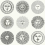Papel pintado pisoi Fornasetti Cole and Son Black & White 123/1001