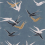 Papel pintado Swallow Casadeco Bleu orage 88636464