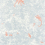 Papel pintado Jardin des Merveilles Casadeco Bleu givre/Clementine 87256032