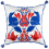 Coj&iacute;n Folk Embroidery Mindthegap Blue/Red LC40080