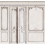 Papel pintado panor&aacute;mico Boiseries Haussmann Koziel Craquelées DPH023EU