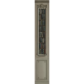 Papeles pintados panorámico Boiserie Haussmannienne Bronze Biblioth