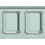 Frise Soubassement Boiserie Haussmann 1 Koziel Vert d'eau DPH007SB1P