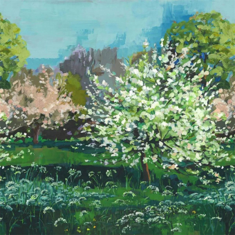 Papeles pintados panorámico Arbre de Printemps