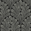Papel pintado Palmette M&eacute;daillon Initiales Gris BW3951