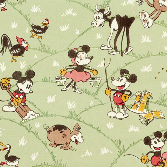 Tela Mickey At The Farm