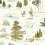 Tela Winnie The Pooh Sanderson Macaron Green DDIF227160