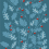Papel pintado Ch&ecirc;nes Little Cabari Bleu Persan PP-09-50-CHEN-BPE