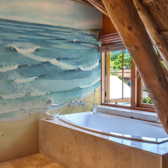 Papeles pintados panorámico Surf Guéthary