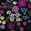Papeles pintados panor&aacute;mico Petites Fleurs des Champs Alix Koziel Noir CUST-ALIXXS