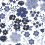 Papeles pintados panor&aacute;mico Fleurs des Champs C&eacute;lia Koziel Bleu CUST-CELIA