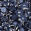 Papeles pintados panor&aacute;mico Fleurs des Champs Luna Koziel Navy CUST-LUNA