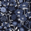Papeles pintados panor&aacute;mico Petites Fleurs des Champs Luna Koziel Navy CUST-LUNAXS