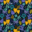 Papeles pintados panor&aacute;mico Fleurs des Champs Stella Koziel Bleu CUST-STELLA