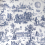 Tela Ballon de Gonesse Charles Burger Bleu 1348002