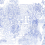 Papeles pintados panor&aacute;mico Coin de Jardin Les Dominotiers Bleu DOM3007