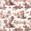 Papeles pintados panor&aacute;mico Toile de Jouy Le Grand Si&egrave;cle Beige Rosé PP-JOUY-BR-2