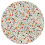 Papel pintado rond Herbier Koziel Jardin tropical CIRC-CF01