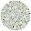 Papel pintado rond Herbier Koziel Jardin champêtre CIRC-CF04