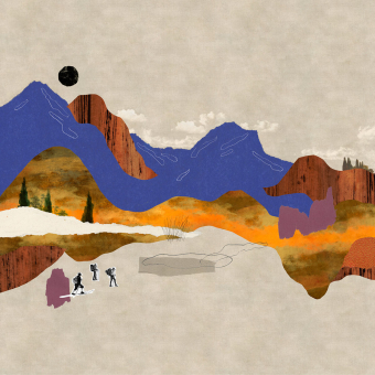 Papeles pintados panorámico Landscape Collage