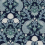 Papel pintado Paons Floral Classique Initiales BLEU ET BLEU PAON AC9103