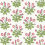 Papel pintado Fleurs de Pr&eacute; Initiales FUCHSIA ET BLANC AC9153