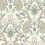 Papel pintado Paons Floral Classique Initiales GRIS ET BEIGE CLAIR AC9102