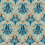 Tela Spring Thicket Morris and Co Paradise Blue / Peach MVOF227207