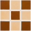 Baldosa hidr&aacute;ulica Damier Cimenterie de la Tour Terracotta MFC02-TERRACOTTA