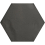 Gres porcel&aacute;nico Esagone Terratinta Nero SAARES04N